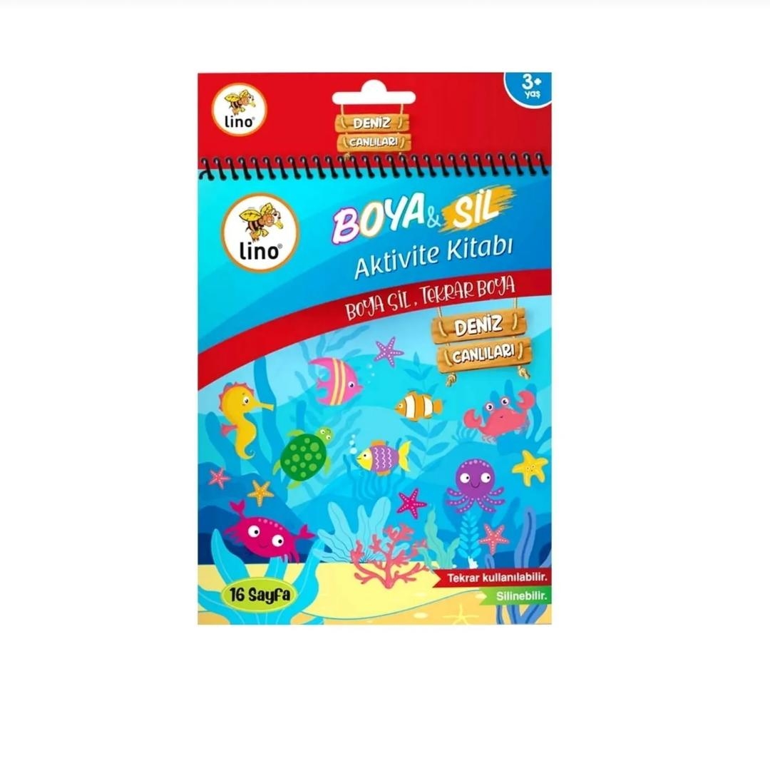 Boya Sil Aktivite Boyama Kitabı Denizaltı ( Silinebilir ) & Carioca 12’li Boya