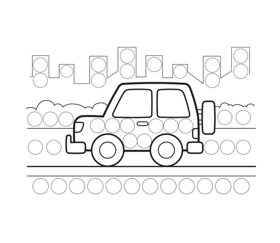 Dot Markers Boyama Kitabı - Araçlar