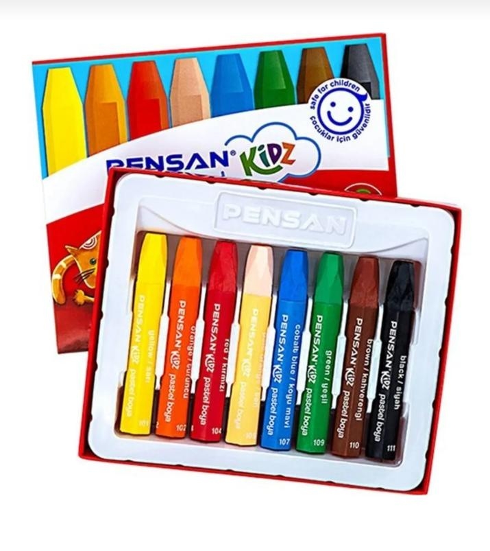 Pensan Kidz Pastel Boya 8 Renk
