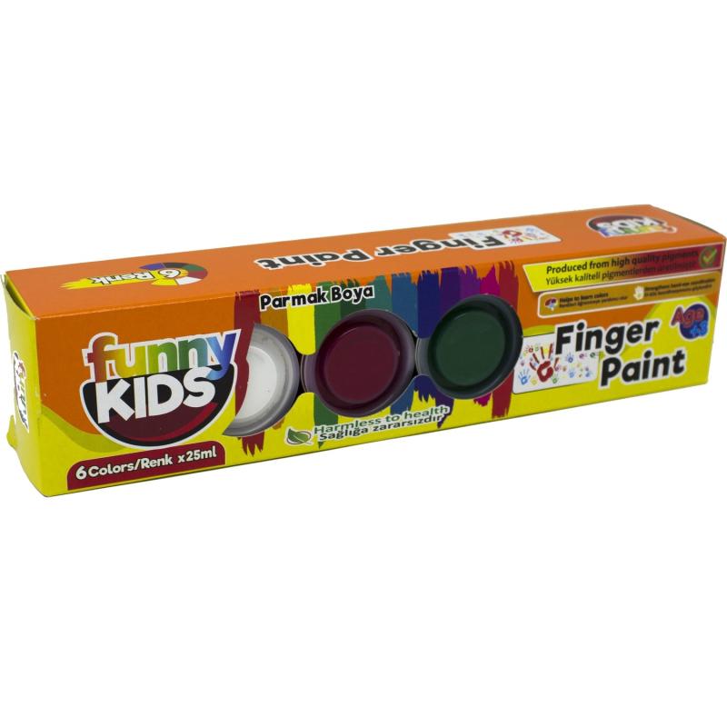 Funny Kids Parmak Boya 6x25 Ml 