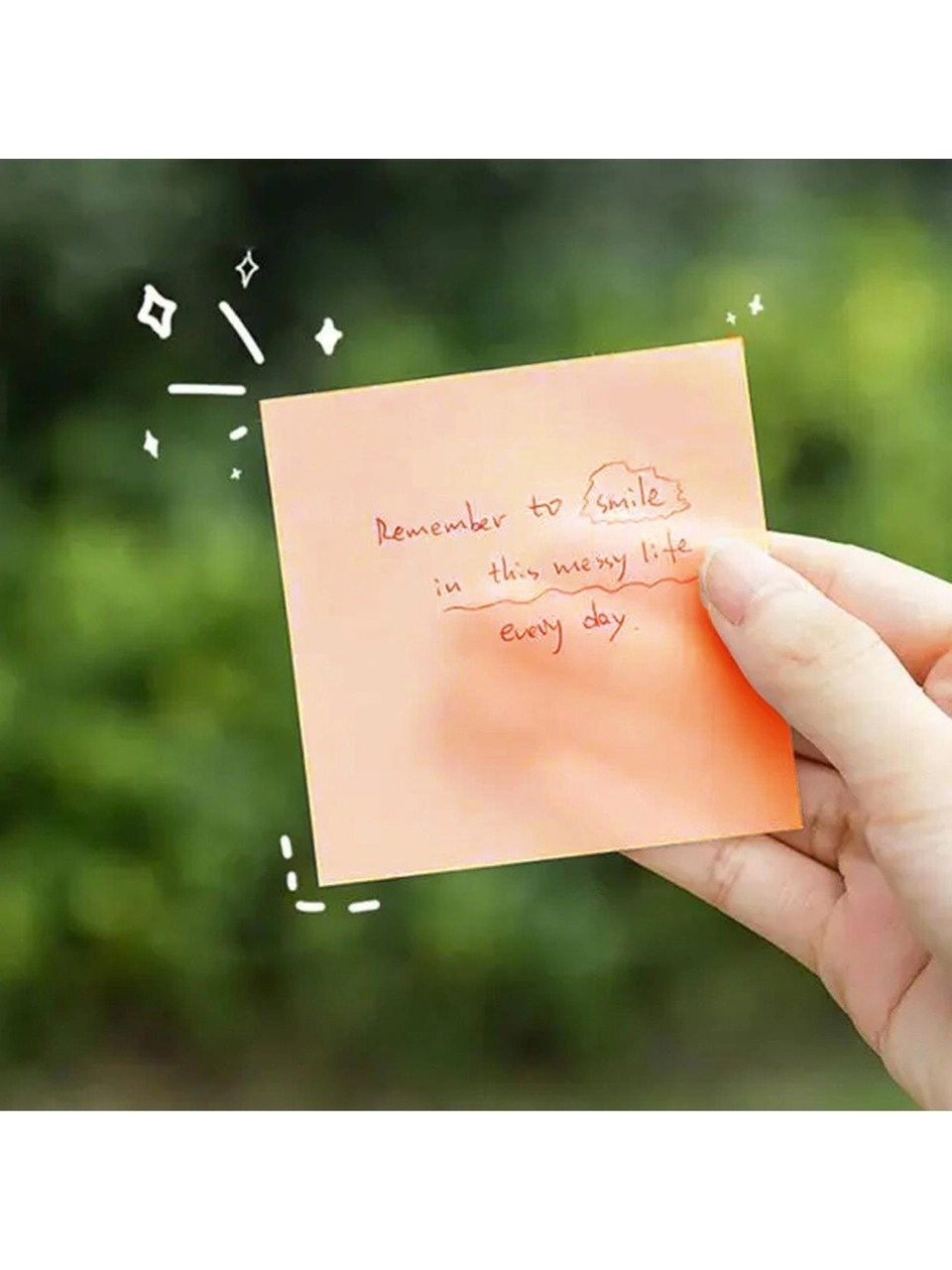 4 Adet Şeffaf Post-it Ebat 75x75 Mm 50 Yaprak - Yapışkanlı Not Kağıdı - Bloknot