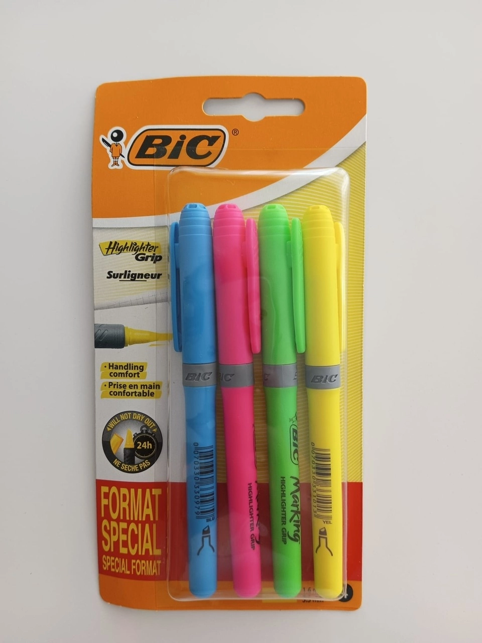 Bic Marking Highlighter Grip Fosforlu Neon Kalem 4 Lü