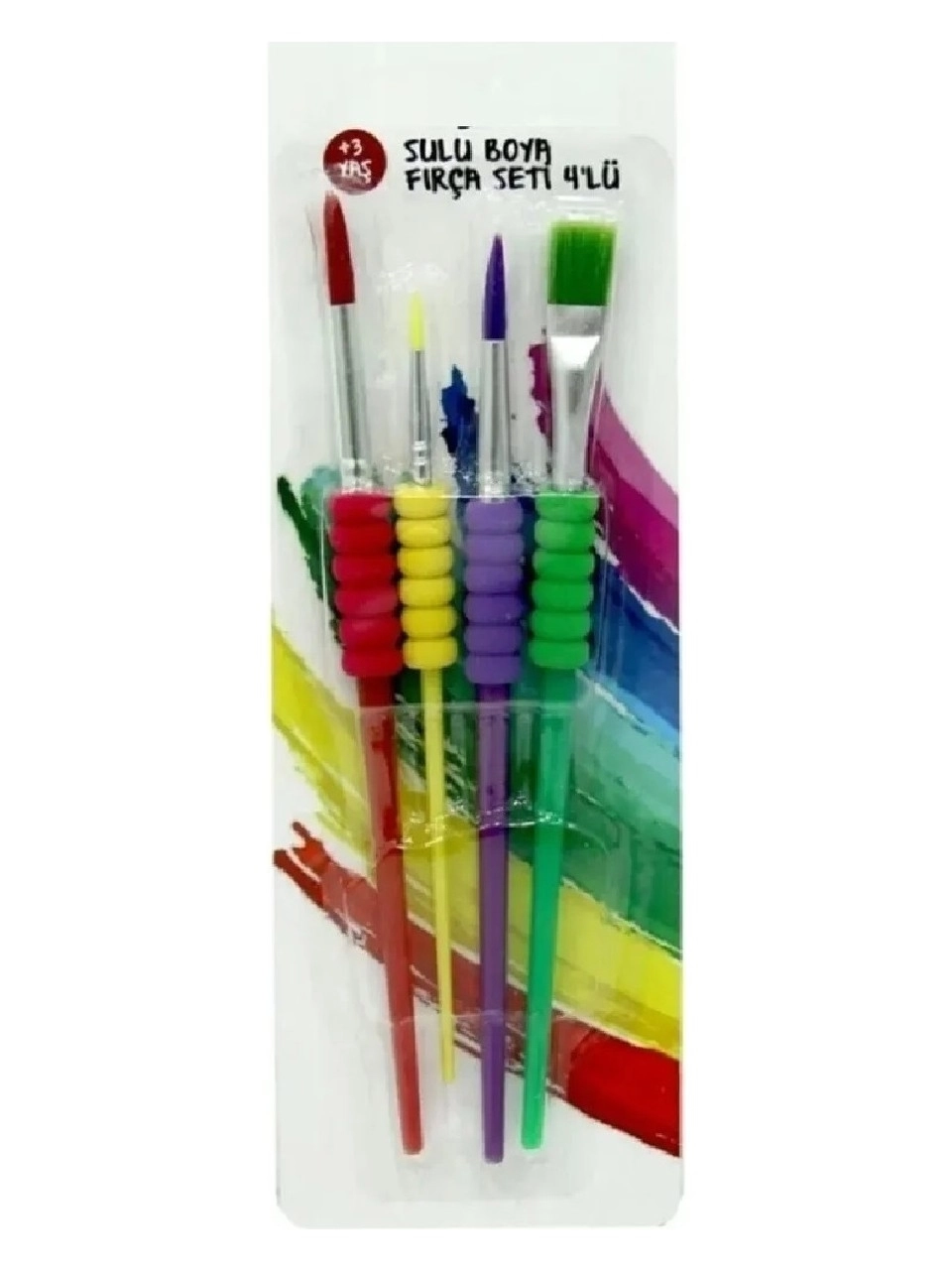 12’li Sulu Boya + 4’lü Fırça Seti + 1 Adet Fırça Temizleme Kabı