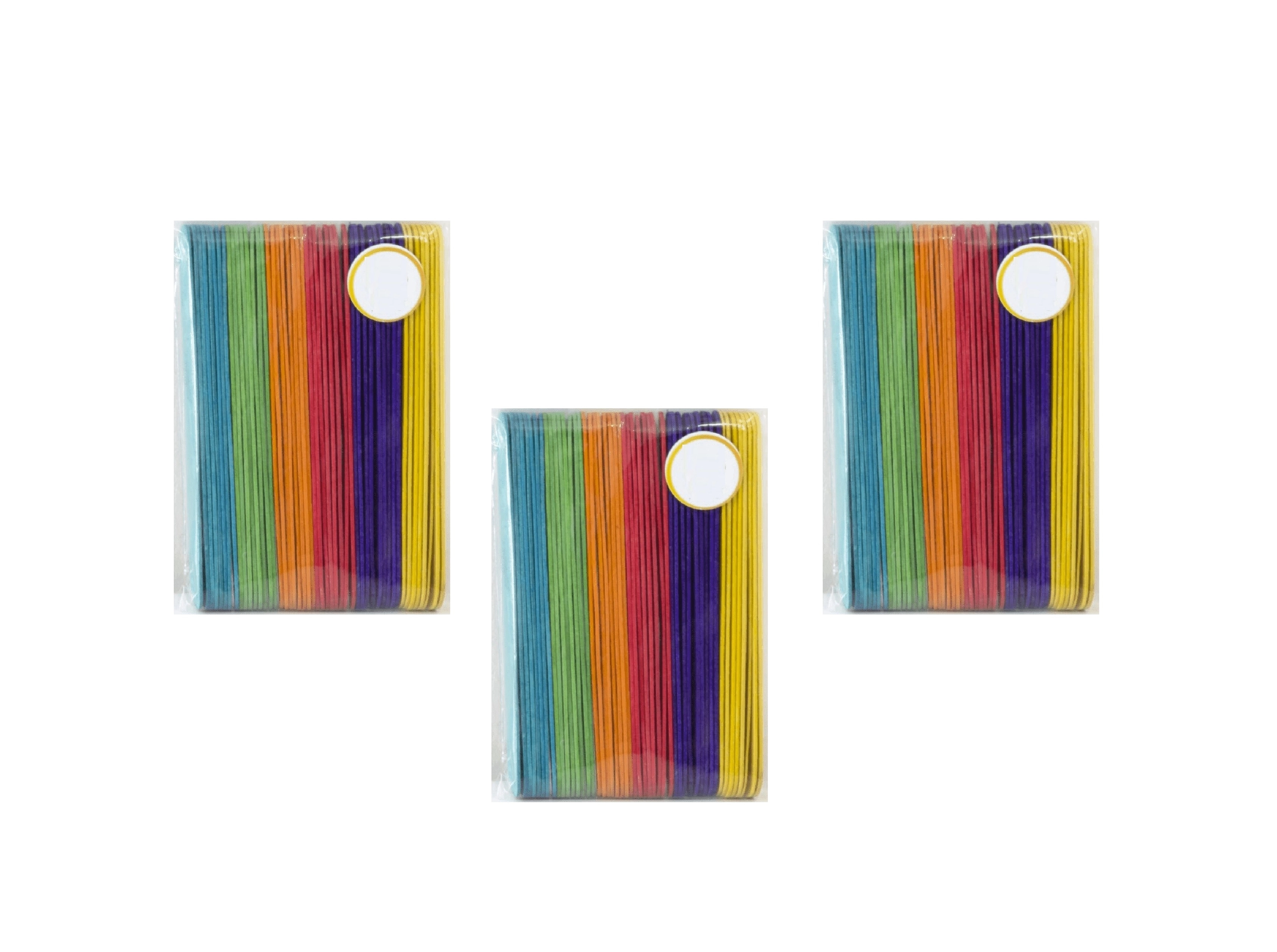 Renkli Ahşap Çubuk, Muayene Çubuğu, Dil ve Etkinlik Çubuğu 11 cm 50’lik 3 Set