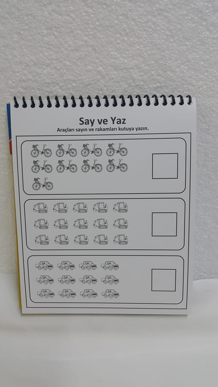Boya Sil Tekrar Boya Aktivite Kitabı Araçlar