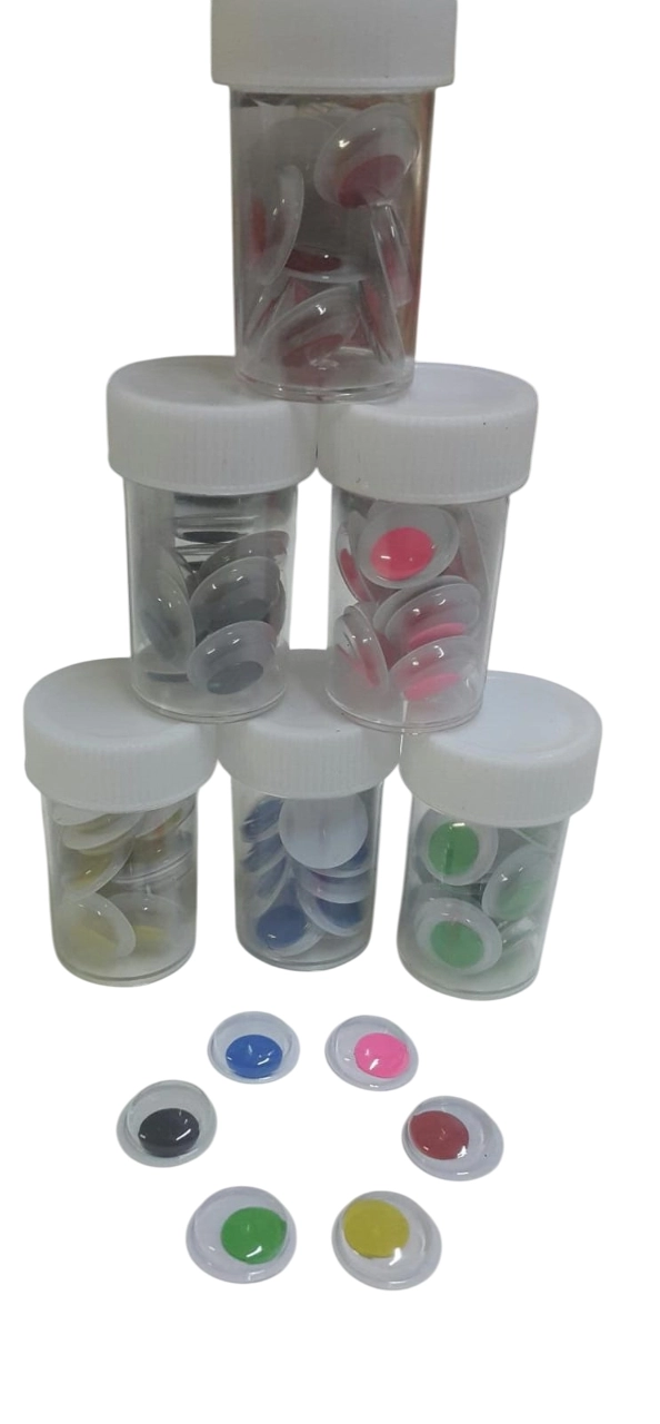 6 Renk 15 mm Oynar Göz
