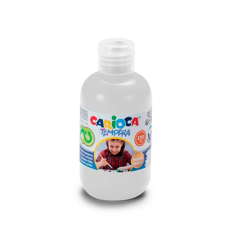 Carioca Tempera Suluboya Süper Yıkanabilir - 250 Ml Parmak Boyası - Beyaz