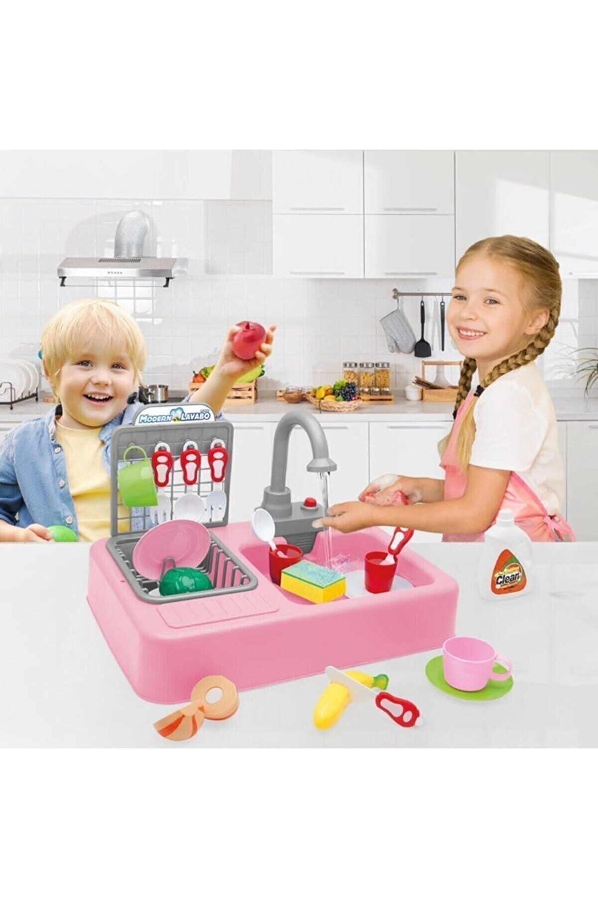 Pilli Lavabo Modern Mutfak Seti