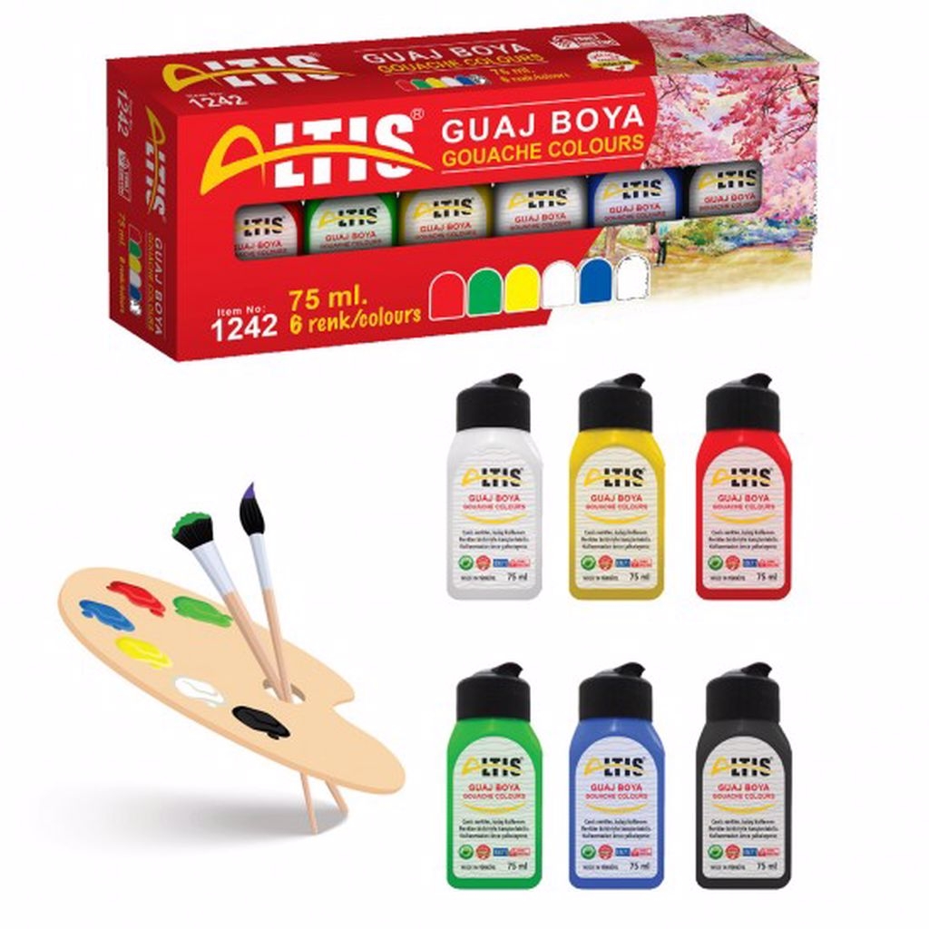 Altıs Guaj Boya 6 Renk 75 MM