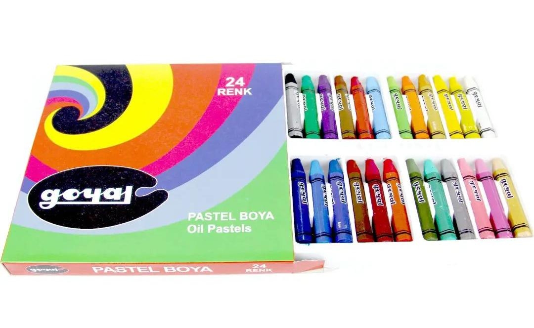 Goyal Pastel Boya Karton 24 Renk Yuvarlak