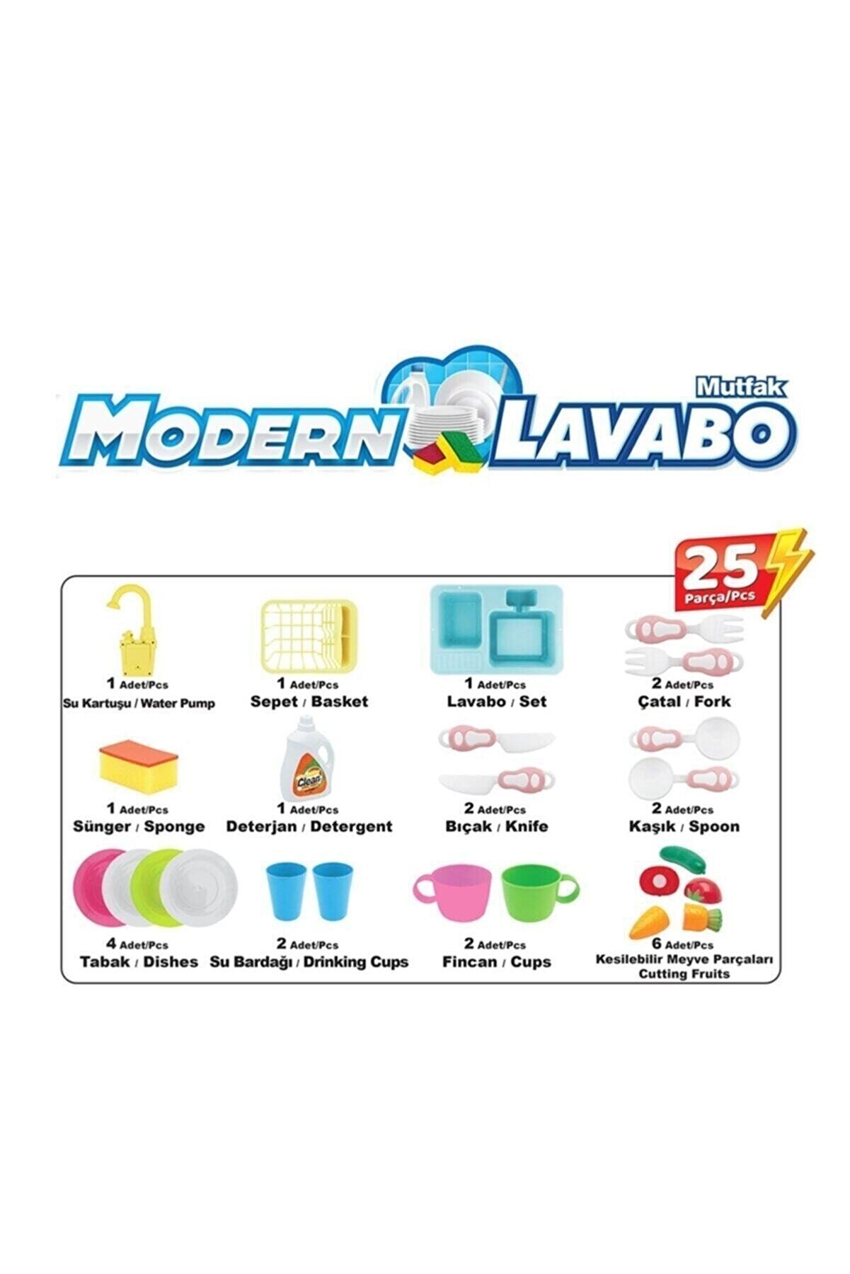 Modern Lavabo Gerçek Su Akan Çeşme