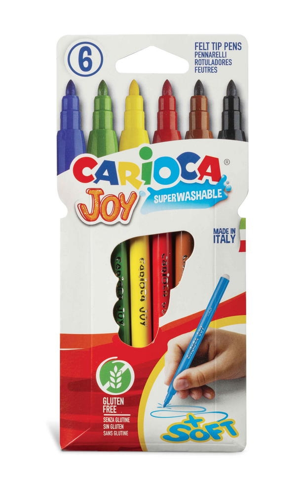 Carioca Yıkanabilir 6’lı Keçeli Boya Kalemi