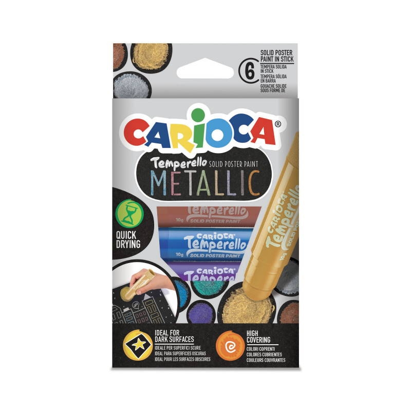 Carioca Temperello Stick Poster Boyama Kalemi Metalik 6’lı