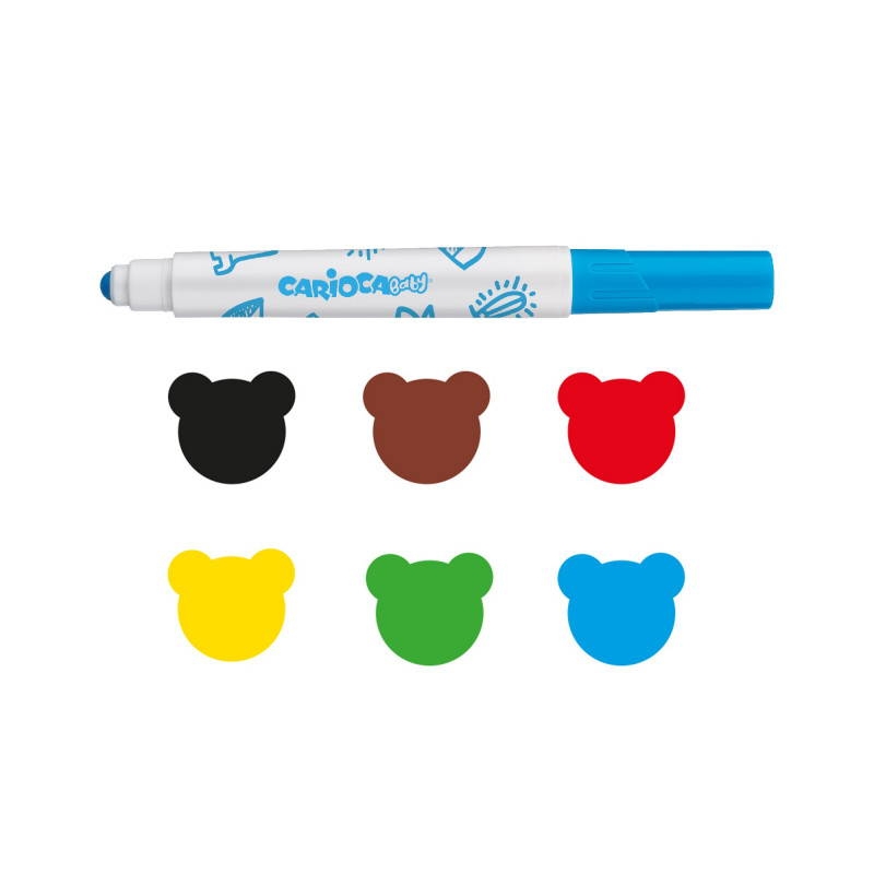 Carioca Jumbo Bebek Süper Yıkanabilir Kalemi 6’lı +2 Yaş