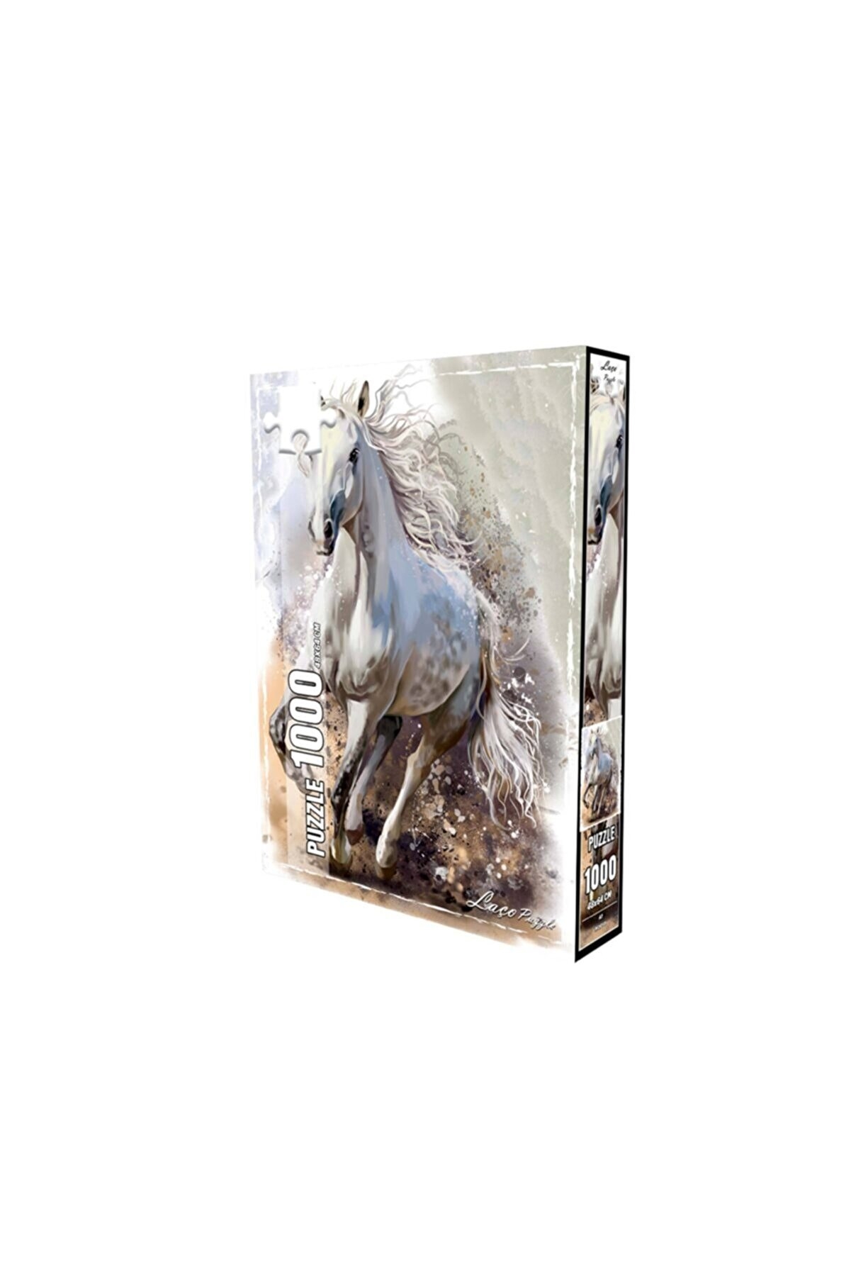 Beyaz At 1000 Parçalık Puzzle - 70 Ml Puzzle Yapıştırıcısı Hediye