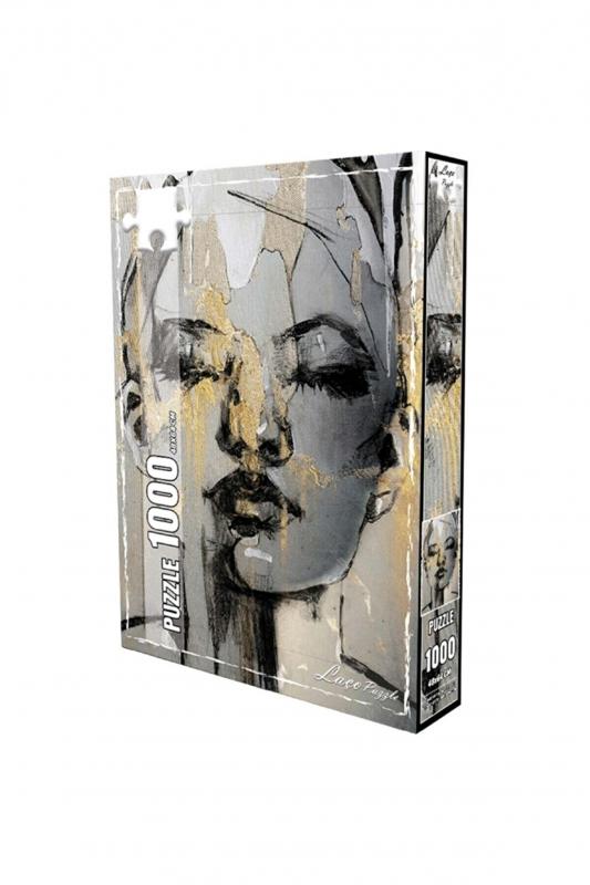 Düşünen Kadın Portresi 1000 Parçalık Puzzle - 70 Ml Puzzle Yapıştırıcısı Hediye