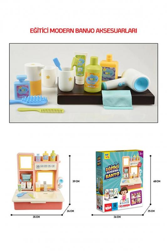 Eğitici Sesli Ve Müzikli Modern Banyo Lavabo