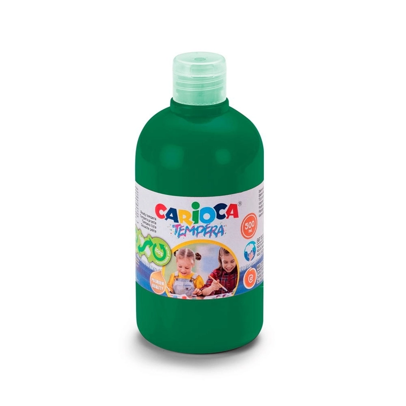 Carioca Tempera Suluboya Süper Yıkanabilir - 500 Ml Parmak Boya - Koyu Yeşil