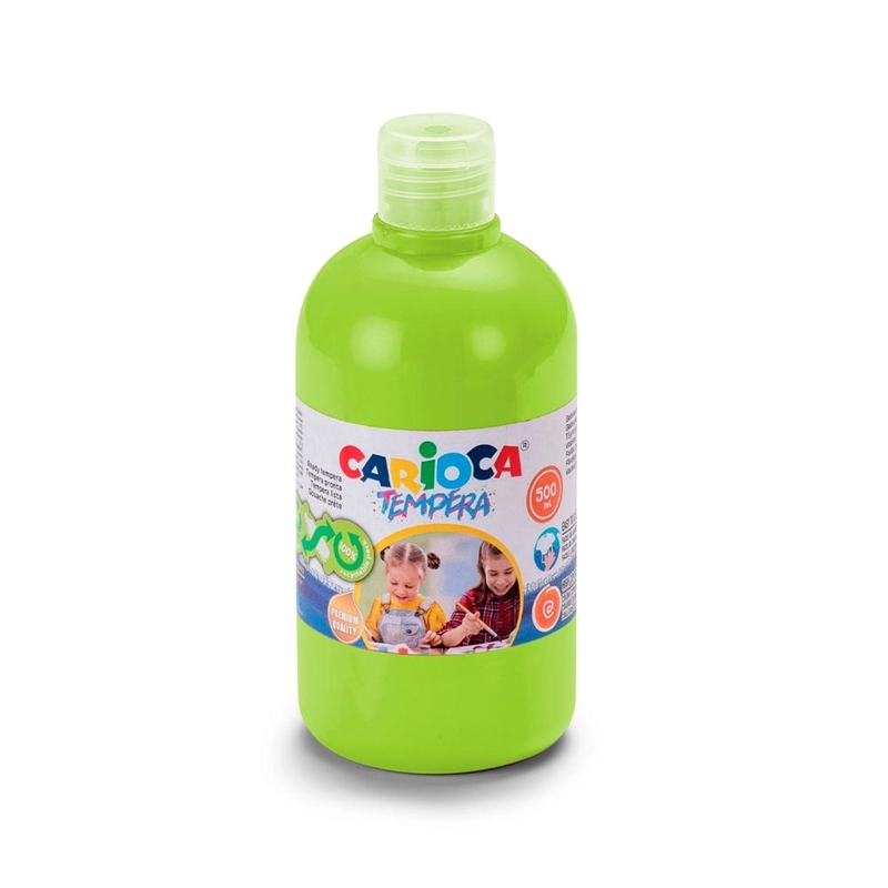 Carioca Tempera Suluboya Süper Yıkanabilir - 500 Ml Parmak Boya - Açık Yeşil