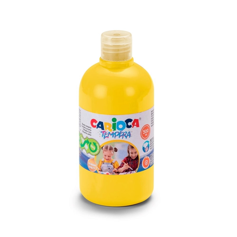 Carioca Tempera Suluboya Süper Yıkanabilir - 500 Ml Parmak Boya - Sarı