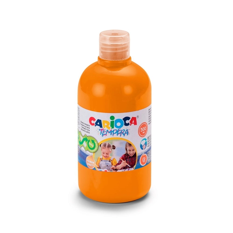 Carioca Tempera Suluboya Süper Yıkanabilir - 500 Ml Parmak Boya - Turuncu