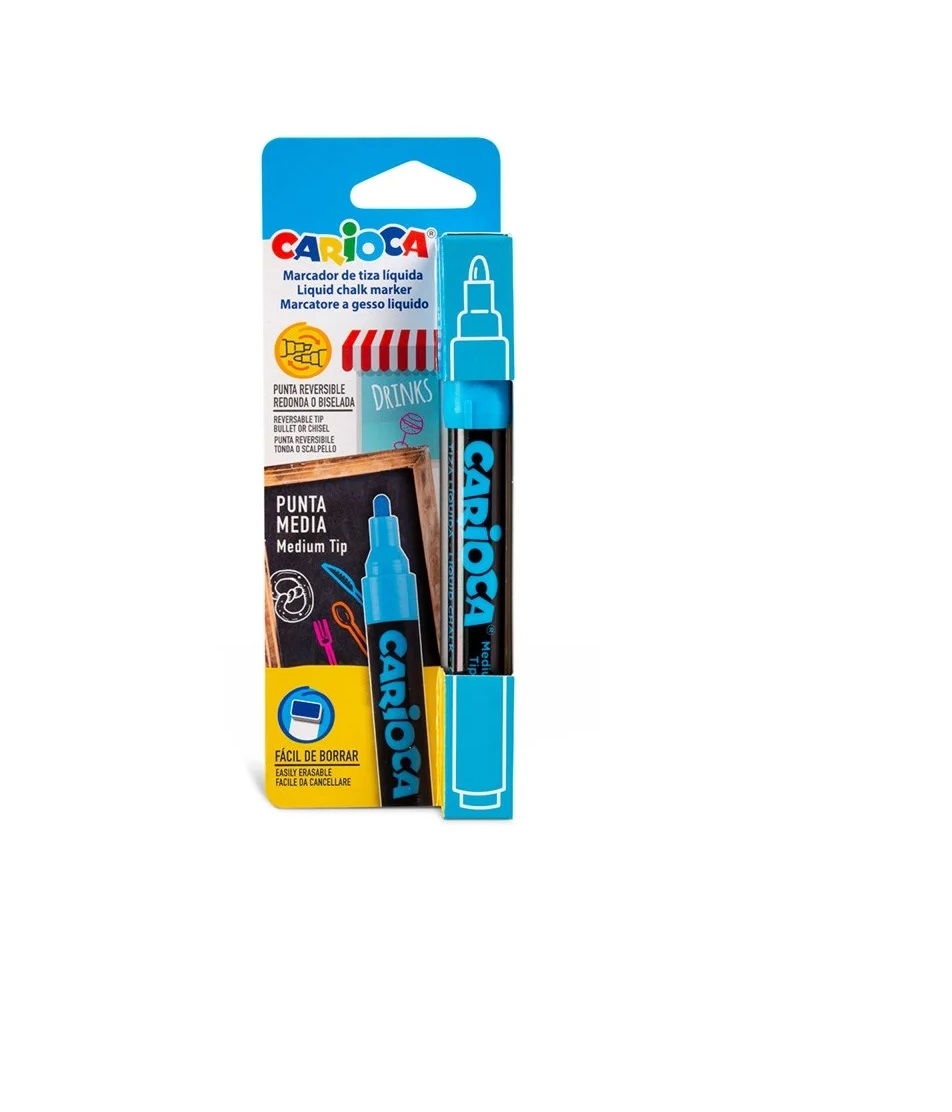 Carioca Chalk Marker 1 Adet Bristelli - Mavi