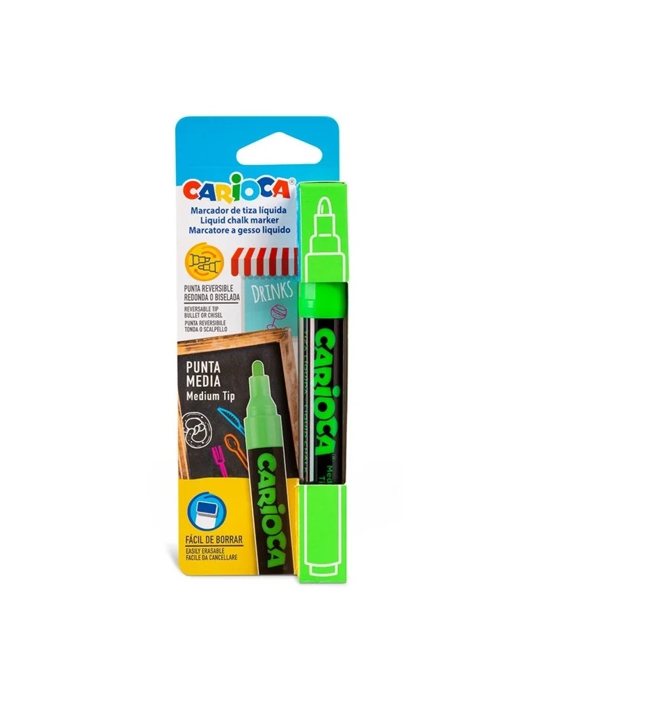 Carioca Chalk Marker 1 Adet Bristelli - Yeşil
