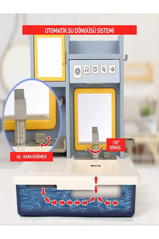 Eğitici Sesli Ve Müzikli Modern Banyo Lavabo