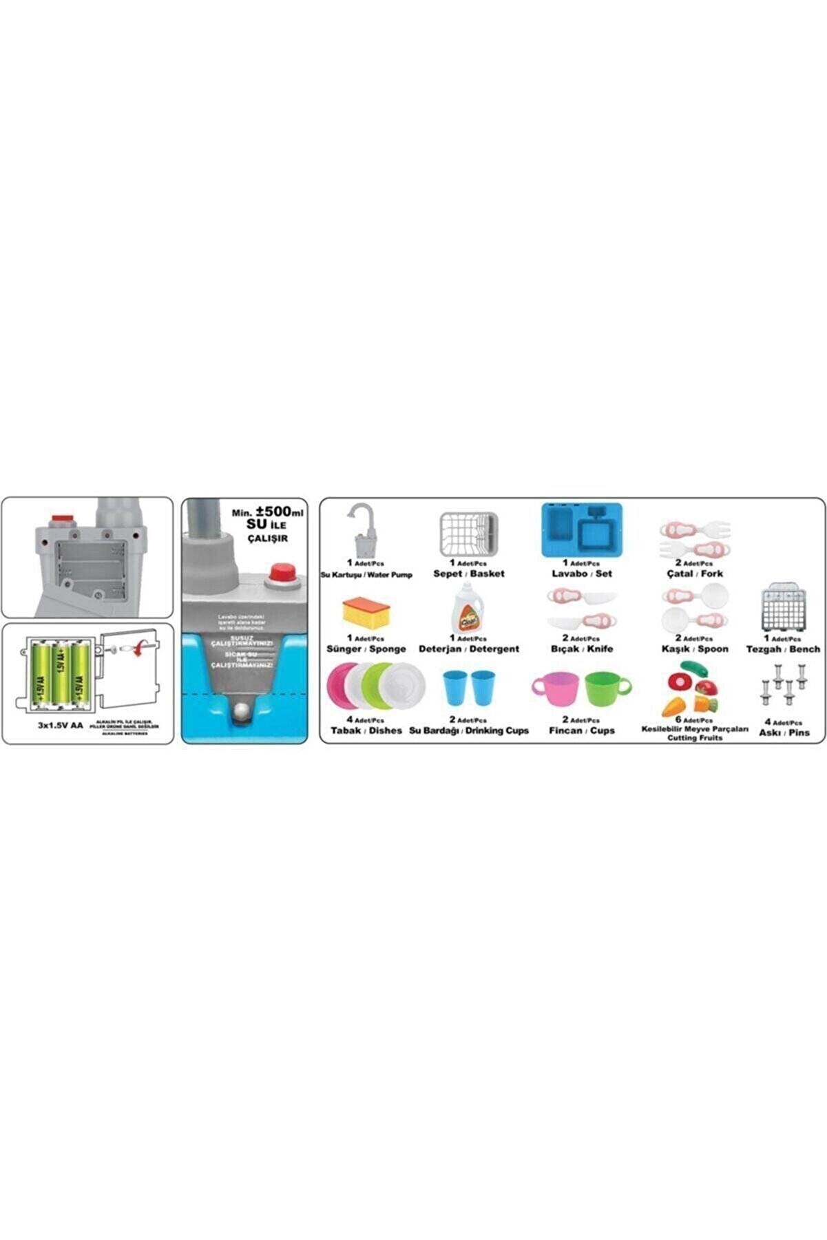 Pilli Lavabo Modern Mutfak Seti