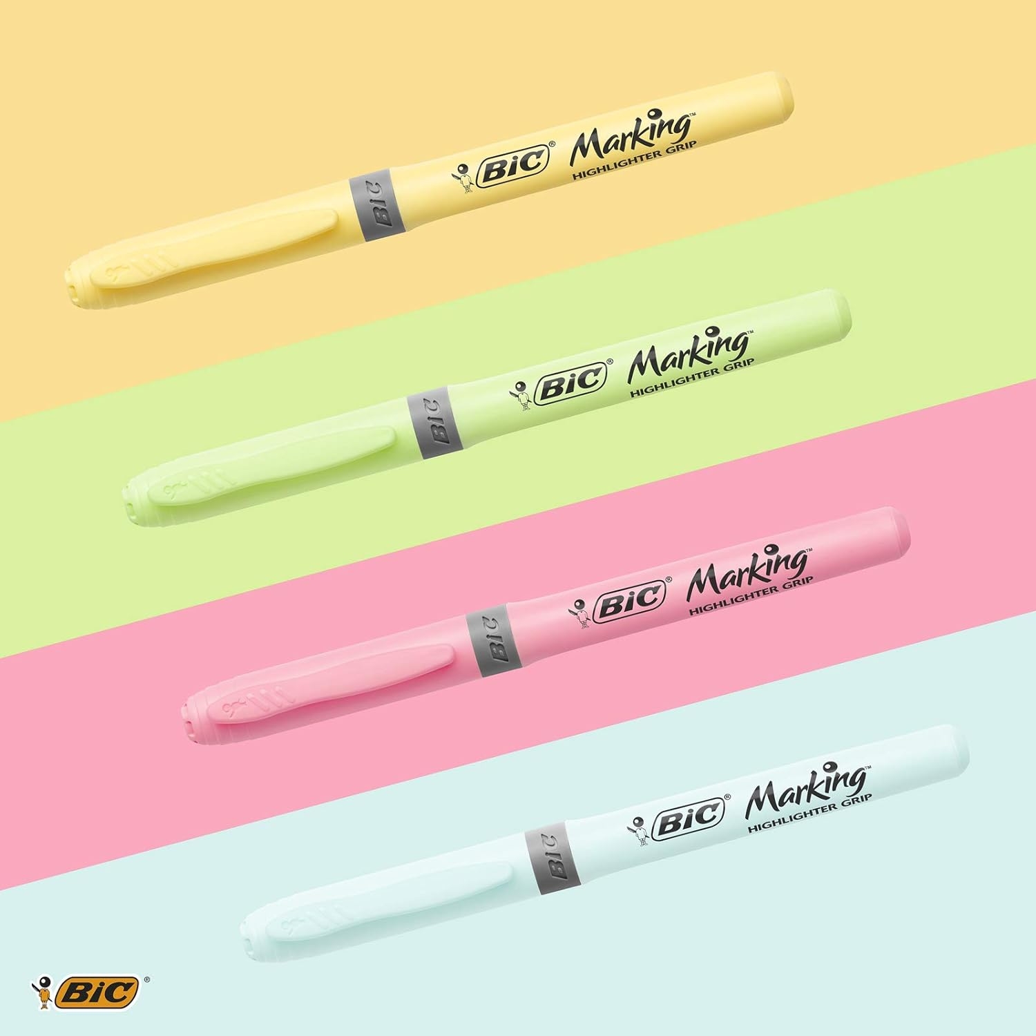 Bic Marking Highlighter Grip Fosforlu Pastel Kalem 4 Lü