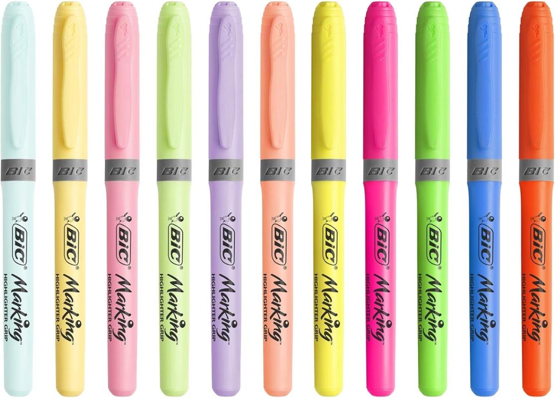 Bic Marking Highlighter Grip Fosforlu Pastel- Neon Kalem 12’li