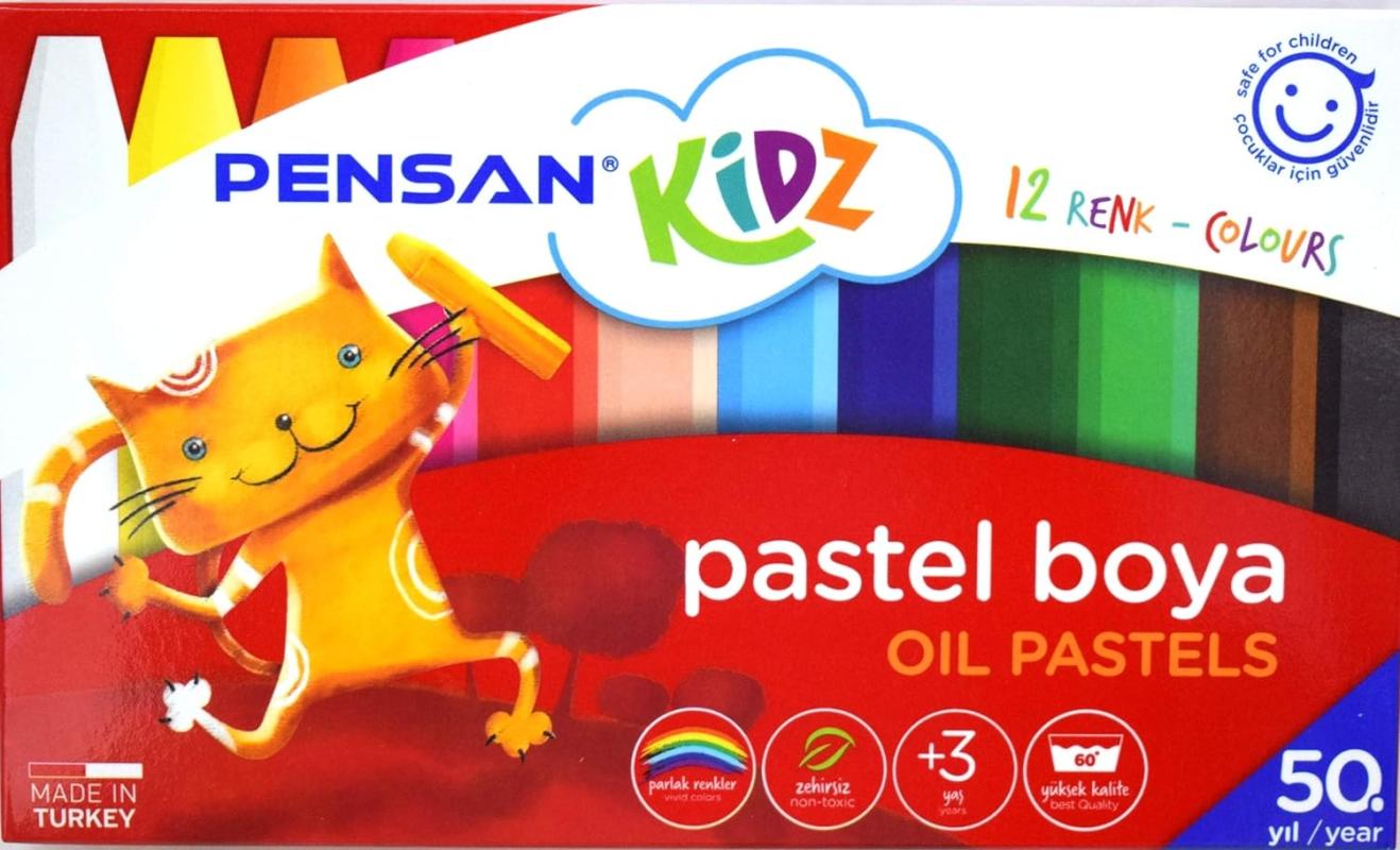 Pensan Kidz Pastel Boya 12 Renk