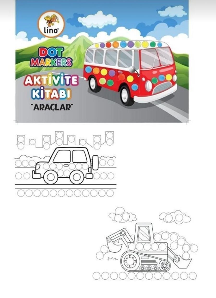 Dot Markers 6’lı Yıkanabilir Kalem ve Boya Kitabı