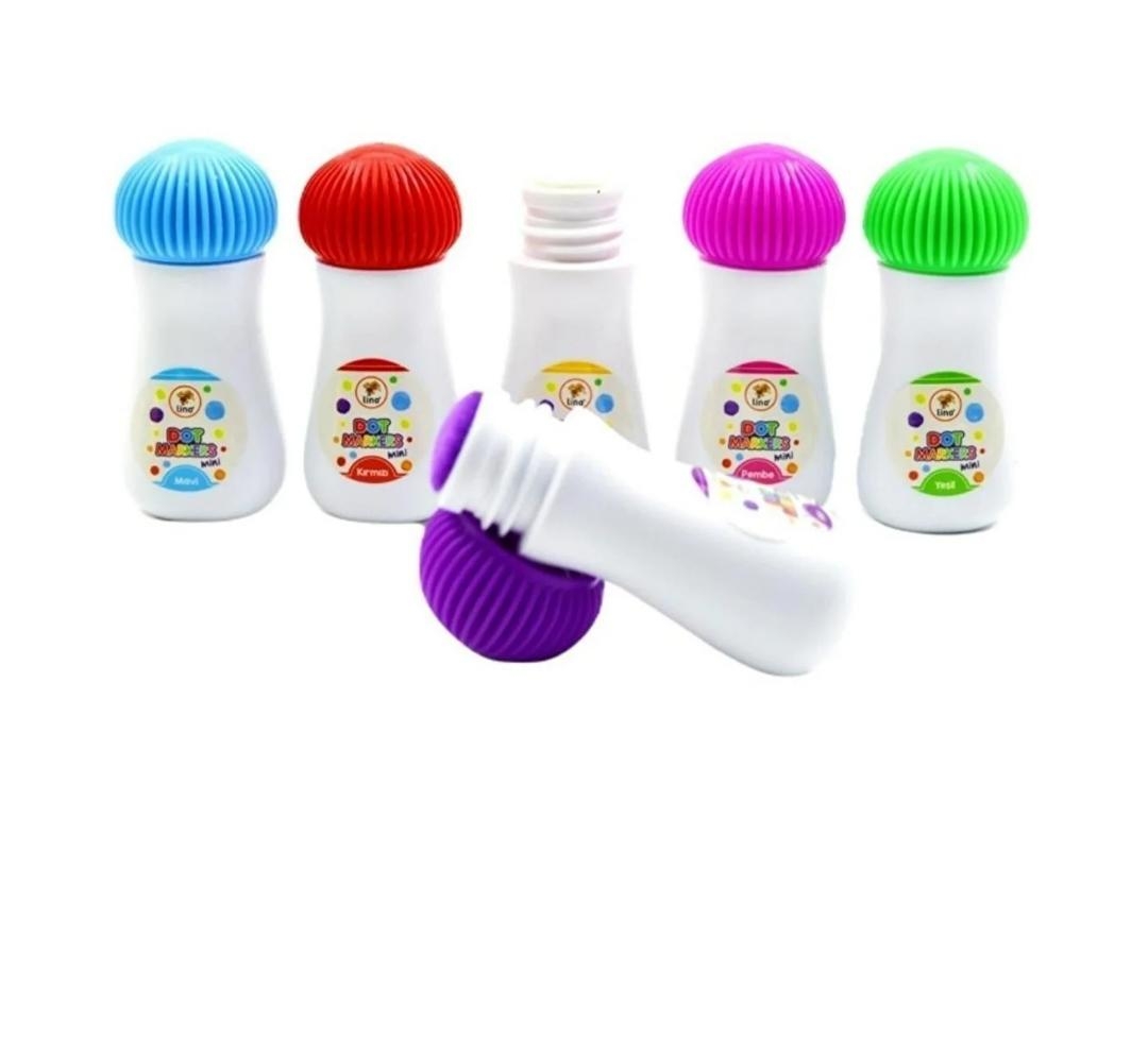 Mini Dot Markers 6’lı Yıkanabilir Kalem ve Boyama Kitabı - Çiftlik