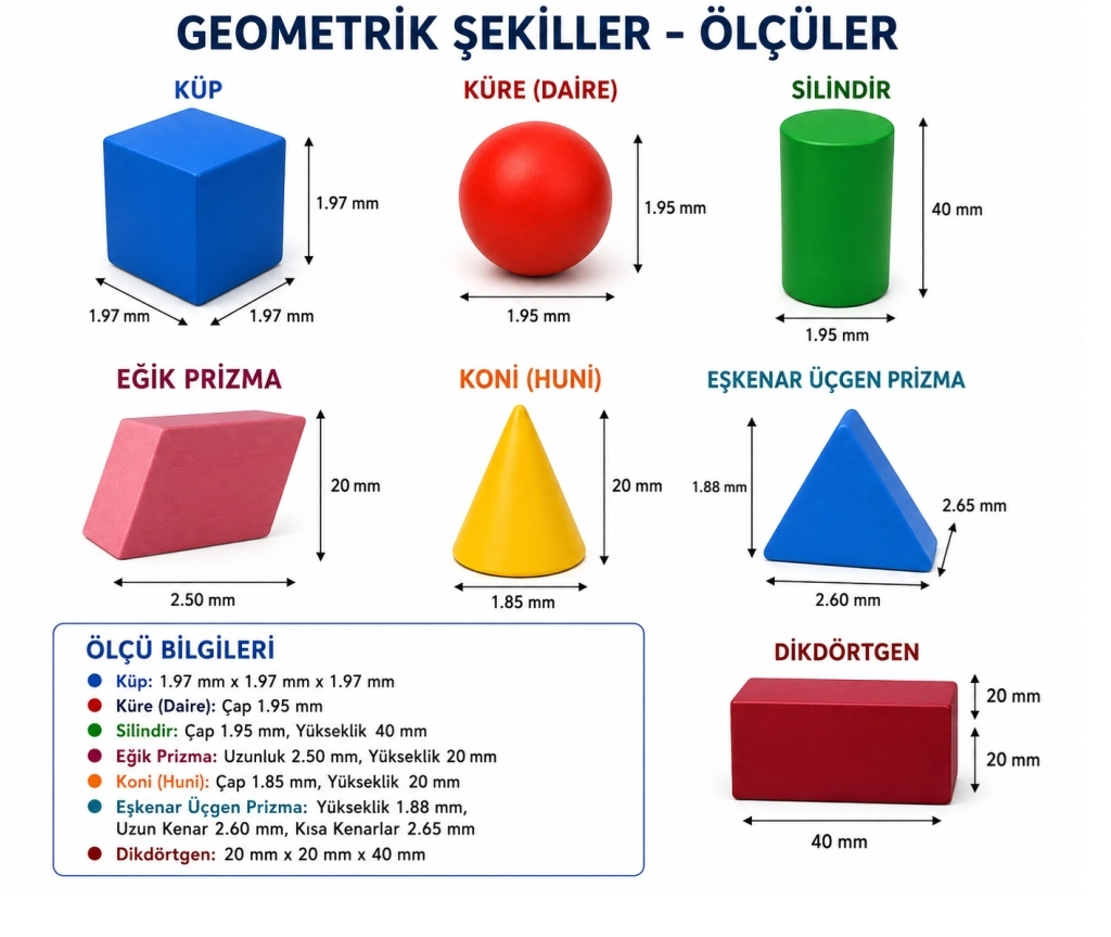 Geometri Ahşap Küp