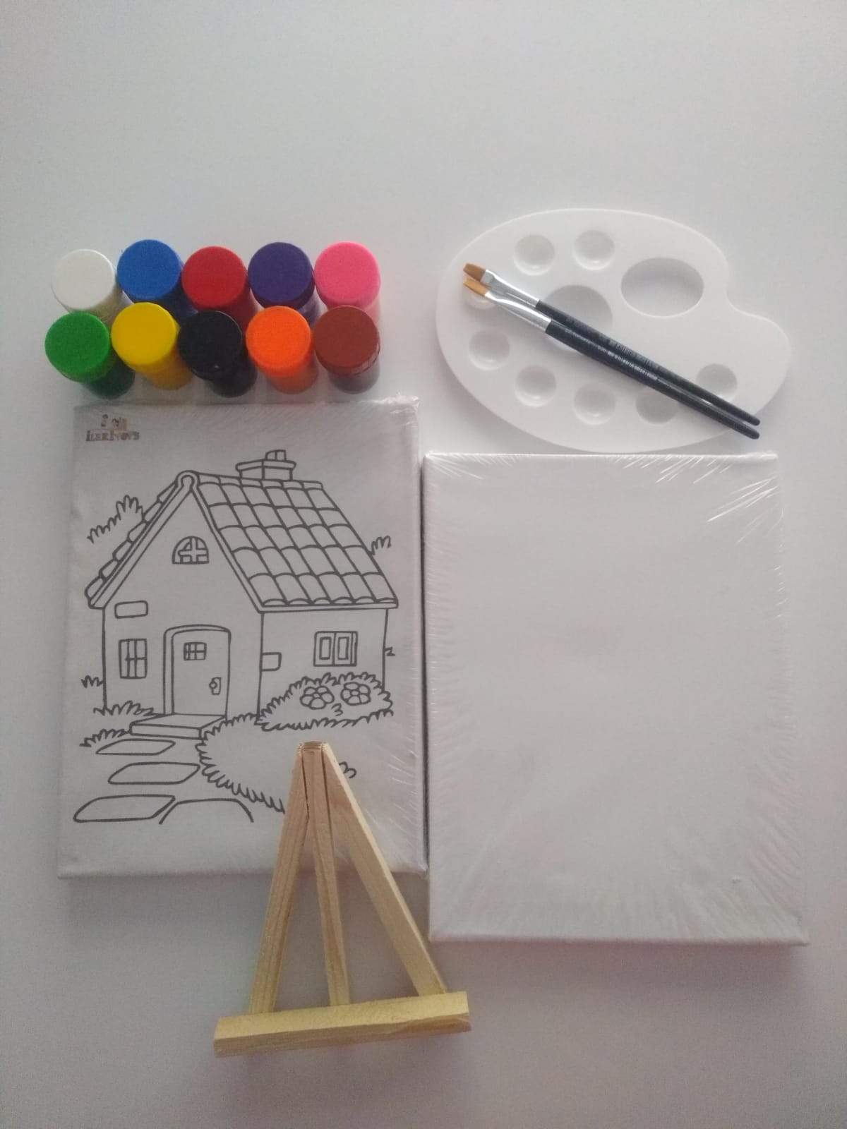 Çocuk Tuval ( 24x18) Boyama Etkinlik Seti