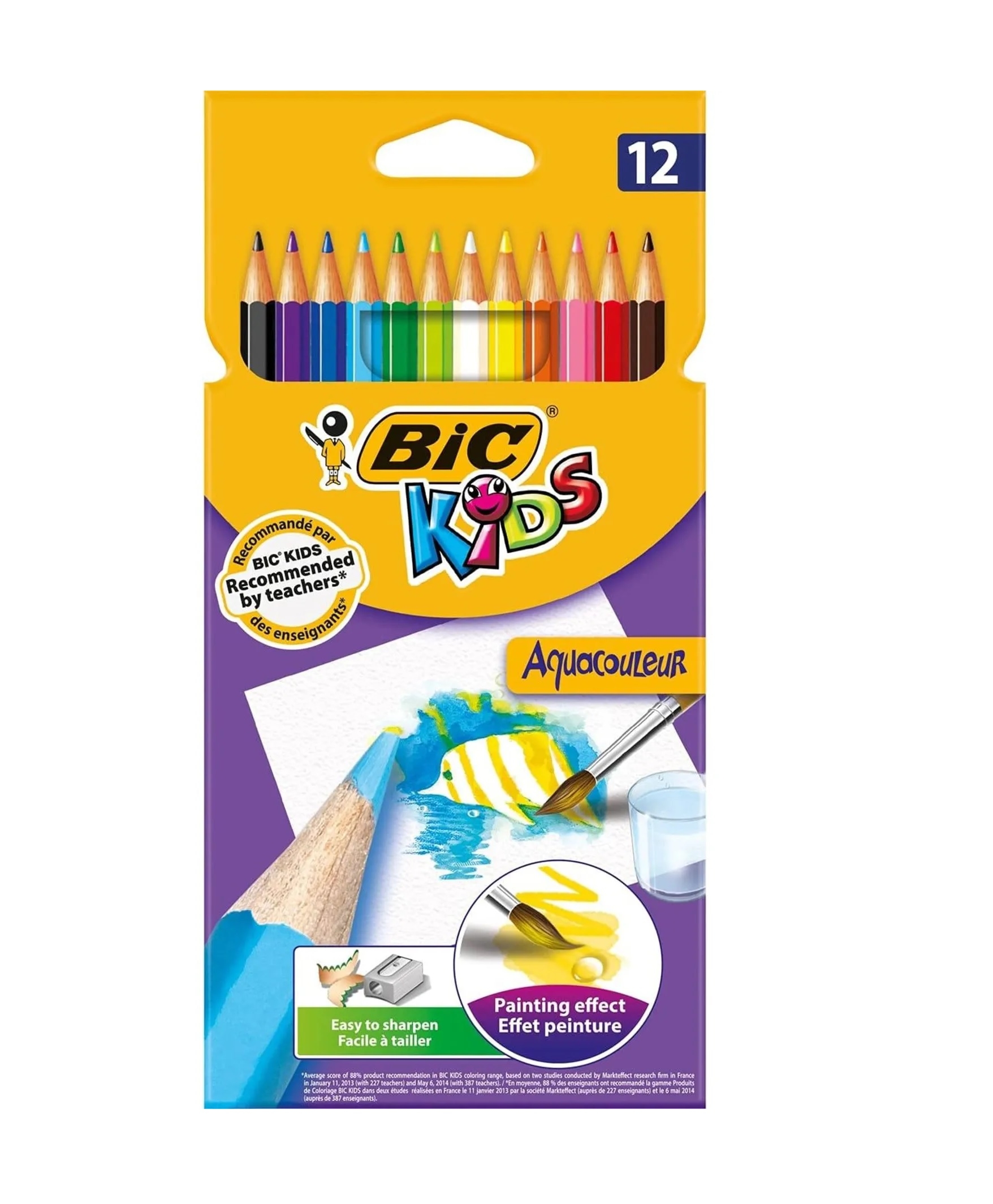 Bic 12’li Kuru Boya  Aquarell