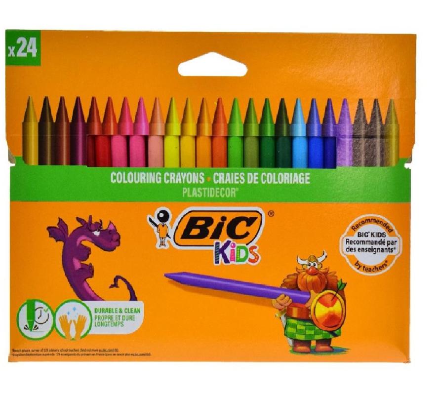 BİC 24’lü Pastel ( Mum ) Boya
