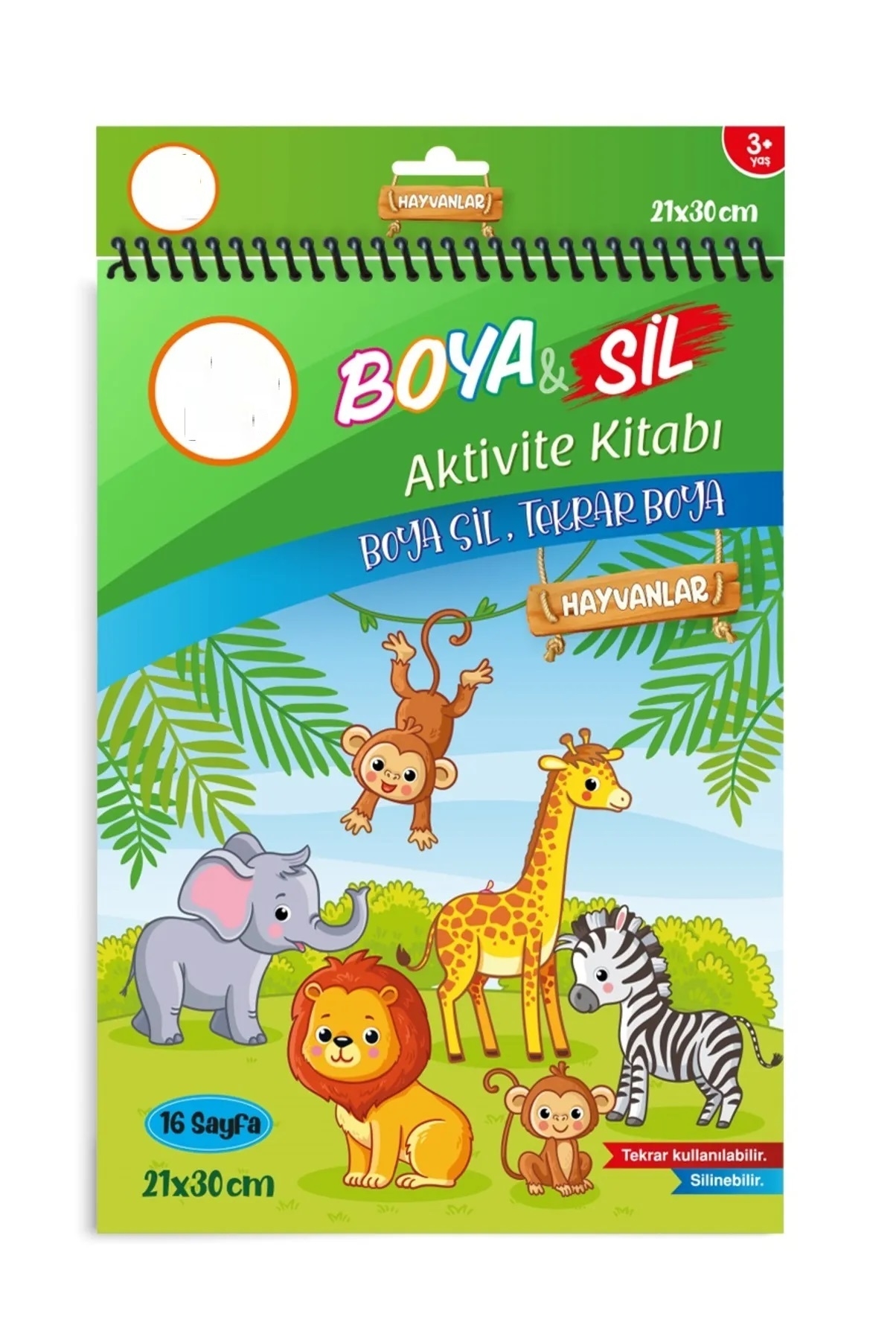 2’li Boya Sil Aktivite Boyama Kitabı ( Silinebilir ) (A4 Boy) - ( Silinebilir ) & 6’lı Keçeli Kalem