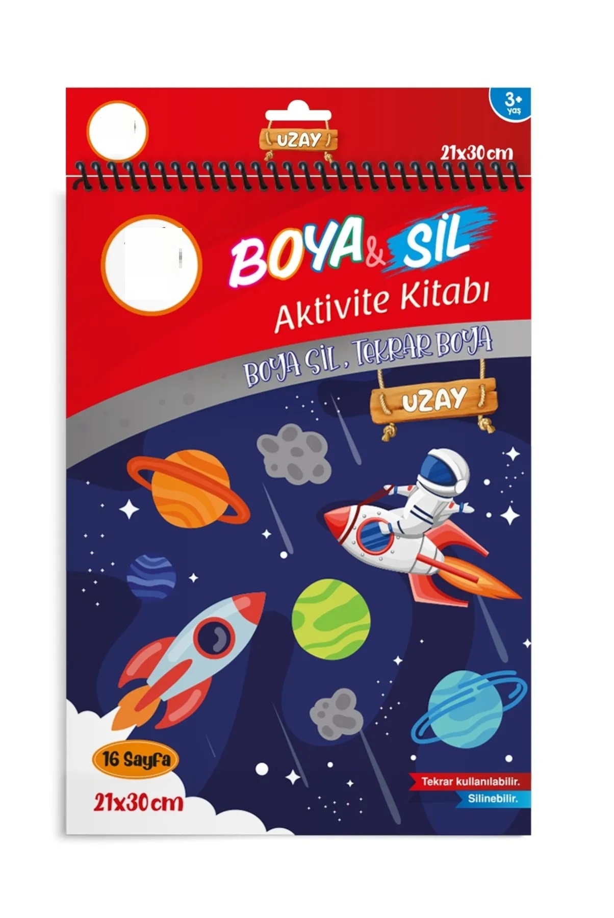 2’li Boya Sil Aktivite Boyama Kitabı ( Silinebilir ) (A4 Boy) - ( Silinebilir ) & 6’lı Keçeli Kalem