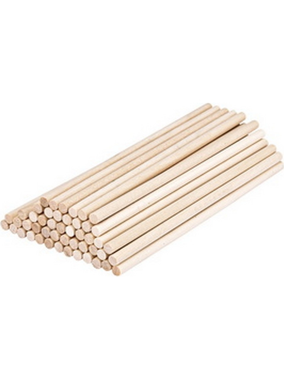 Ahşap Yuvarlak Çubuk, Naturel, 15 Cm. 50 Adetlik