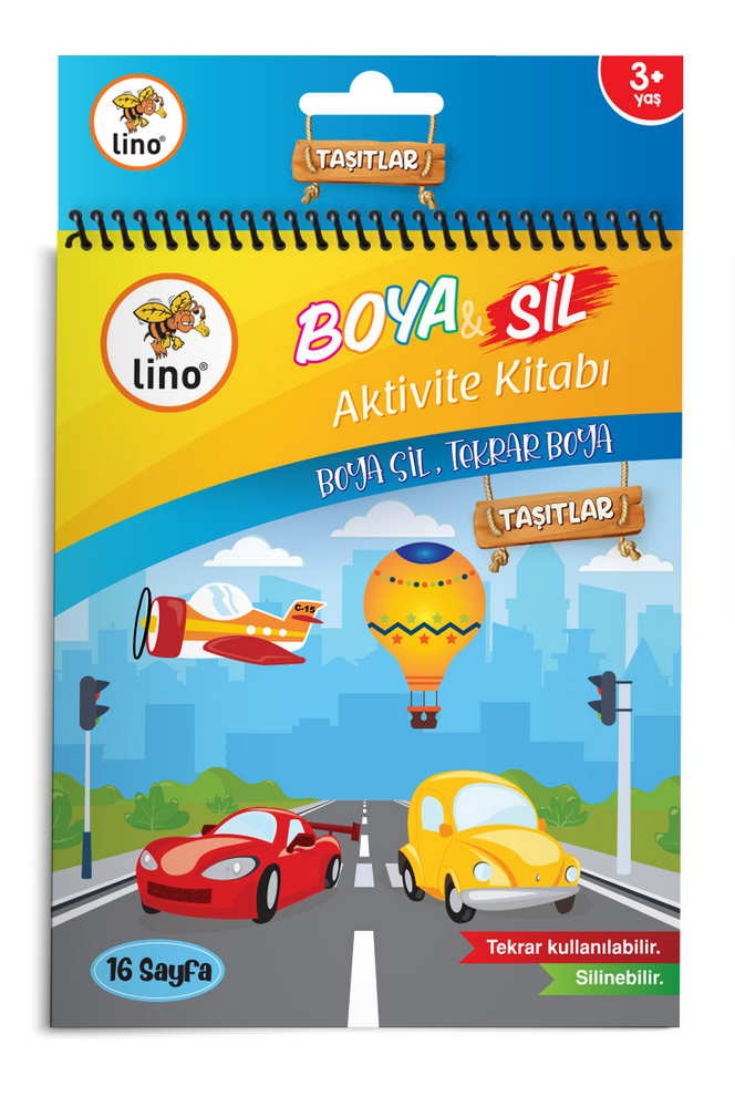 Boya Sil Tekrar Boya Boyama Kitabı- Damgalı Keçeli Kalem Hediyeli