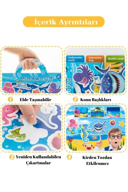 Tekrar Tekrar Kullanılabilen Sticker Seti -PRINCESS GARDEN