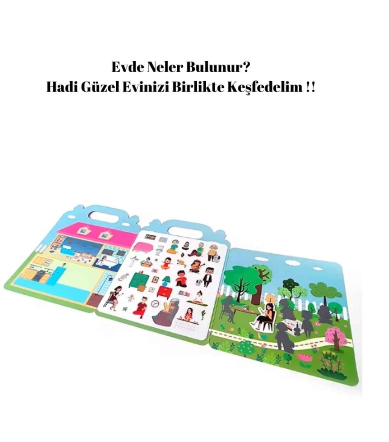 Tekrar Tekrar Kullanılabilen  İlk Sticker Kitabım MY HOUSE - Evim