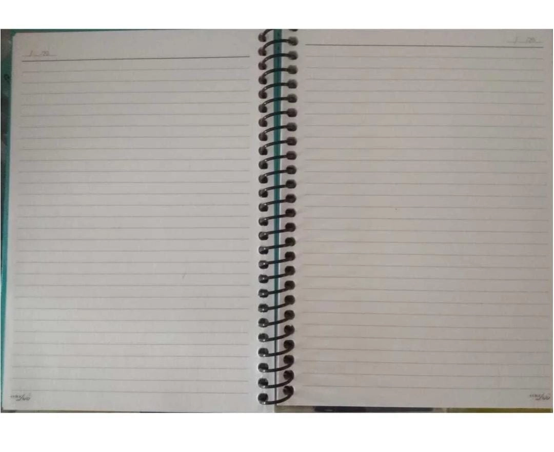 17*24 80 Yaprak Çizgili Cute Pets Sert Kapak Beyaz Defter