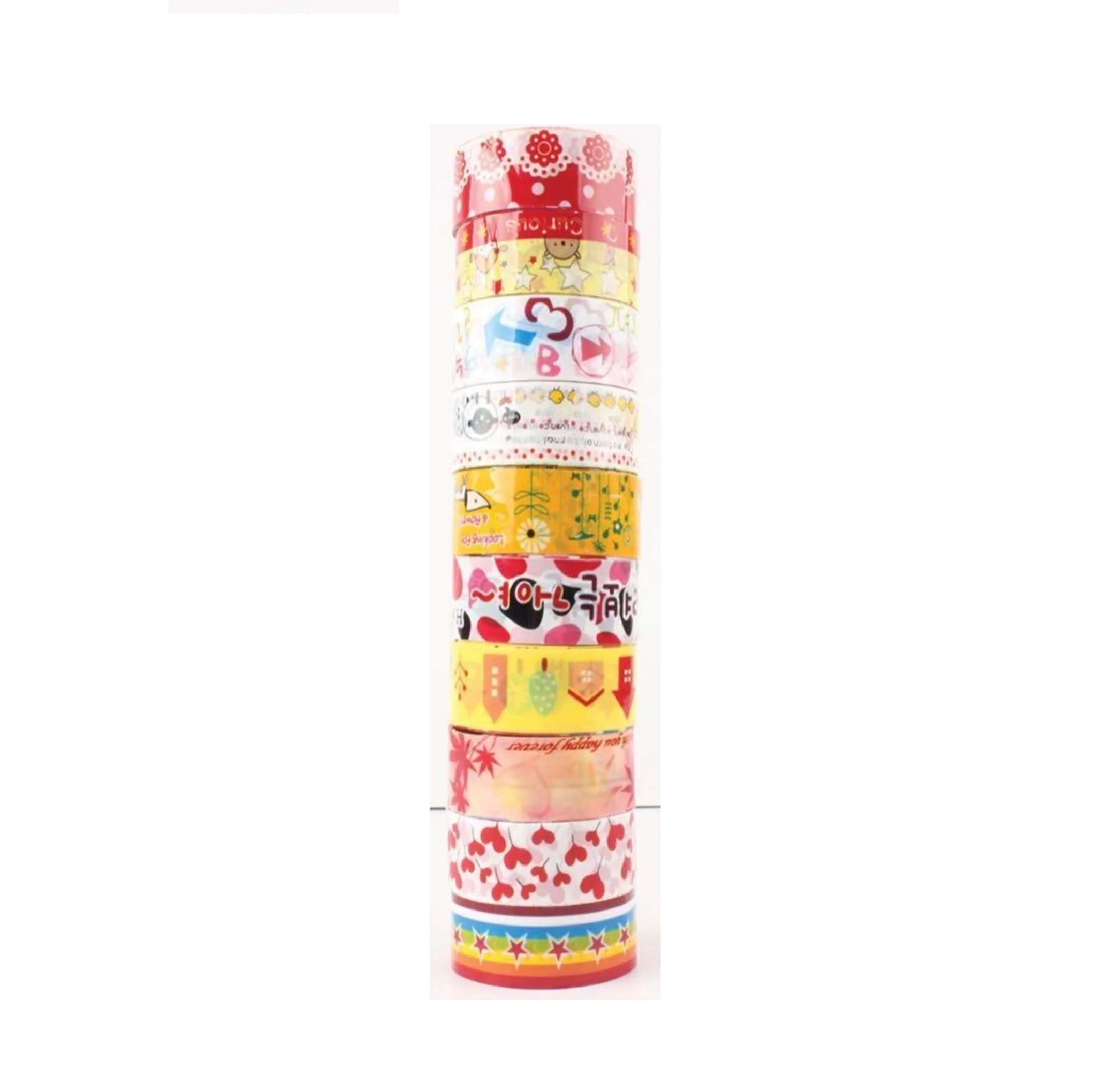 Metalize Desenli Bant 10 Lu (1 Paket 10 Adet)