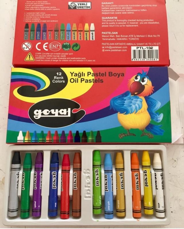 Boyama Kitabı Seti - 12’li Pastel Boya Hediyeli