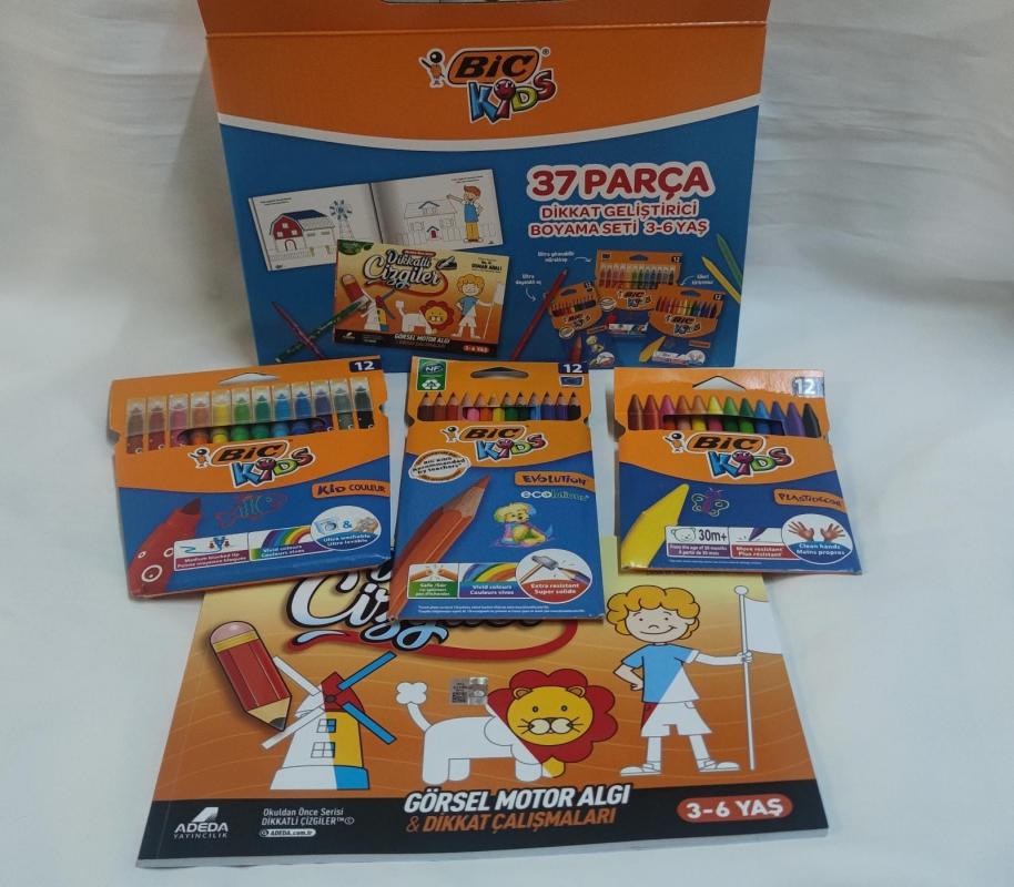 Bic 37 Parça Dikkat Geliştirici Boyama Seti