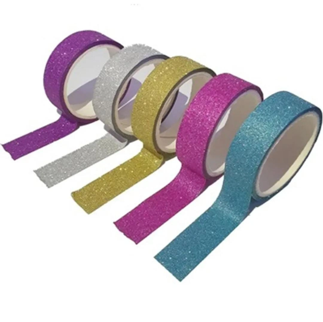Renkli Simli Bant 12mm x 3 m ( 1 Pakette 10 Adet )
