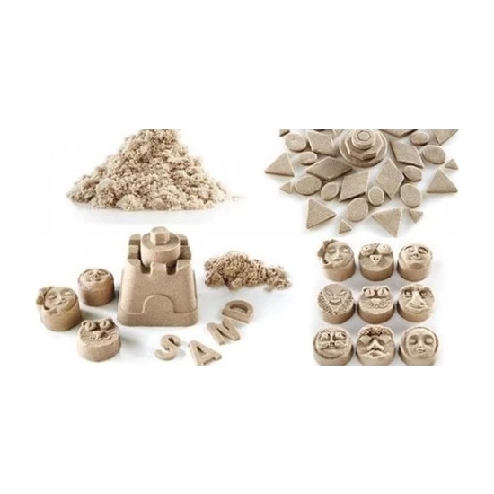 2,5 Kg Kinetik Kum Oyun Kumu Sihirli Kum Naturel Renk